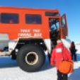 Boarding "Ivan the Terrabus" to take us from the airfield to McMurdo.