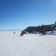 Aircraft on the ice.